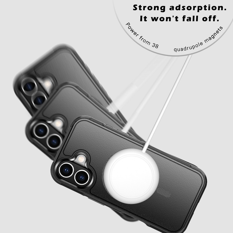 For iPhone 17 Pro MagSafe Case Heavy Duty Shockproof Rugged Cover