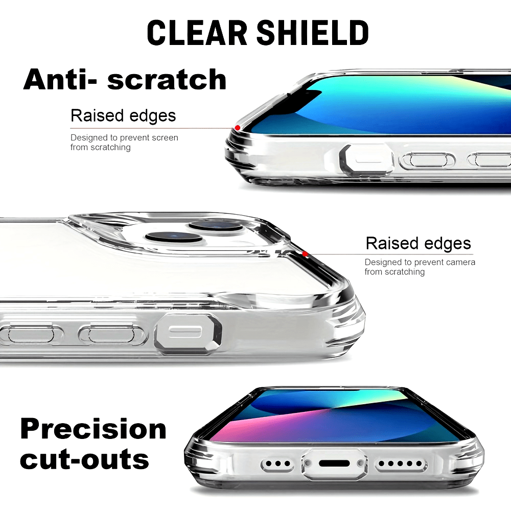 Crystal Clear Shockproof Drop Protection Phone Case For Iphone 15
