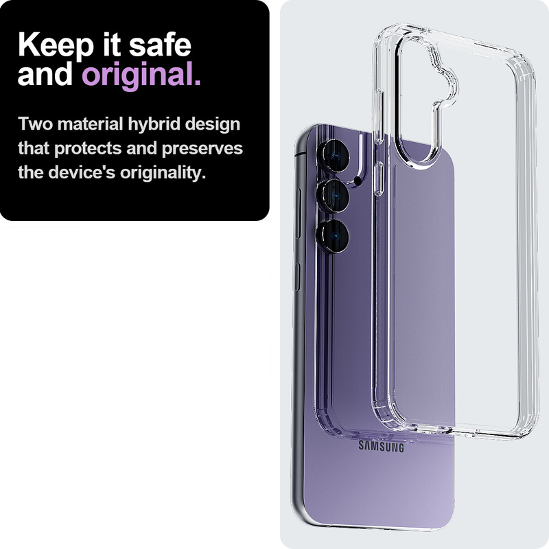 For Samsung Galaxy S25 Clear Shockproof Protective Case