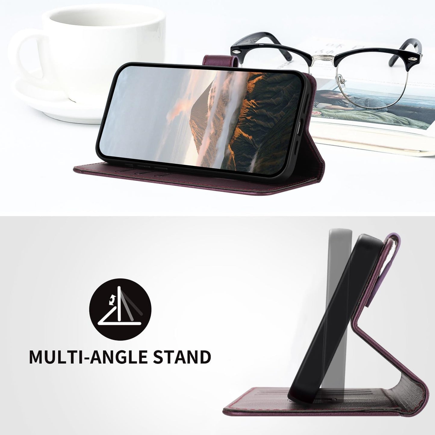 Purple Wallet Case for Samsung Galaxy A16 5G