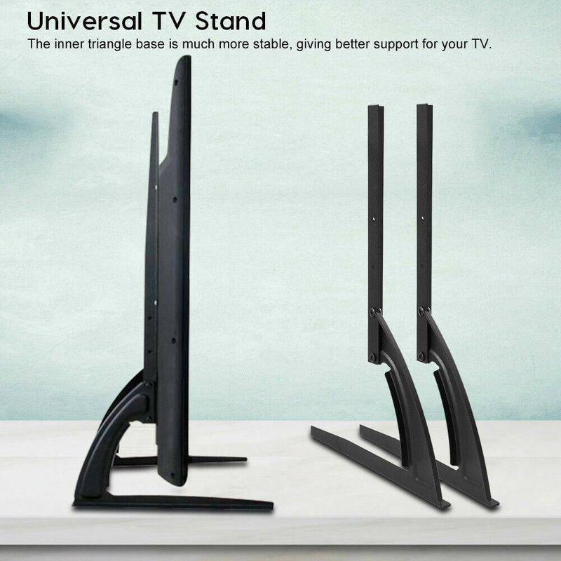 Universal Table Top TV Stand Leg Mount LED LCD Flat TV Screen 32-75"