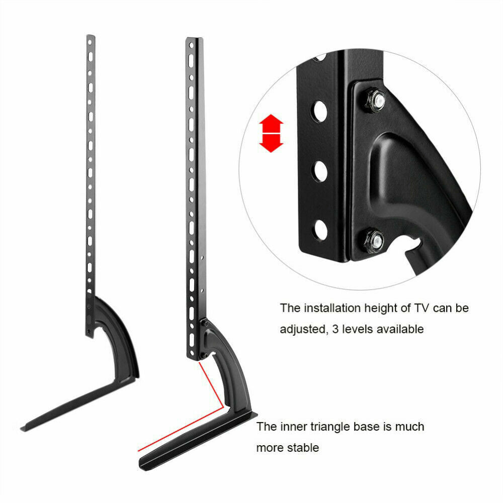 Universal Table Top TV Stand Leg Mount LED LCD Flat TV Screen 32-75"