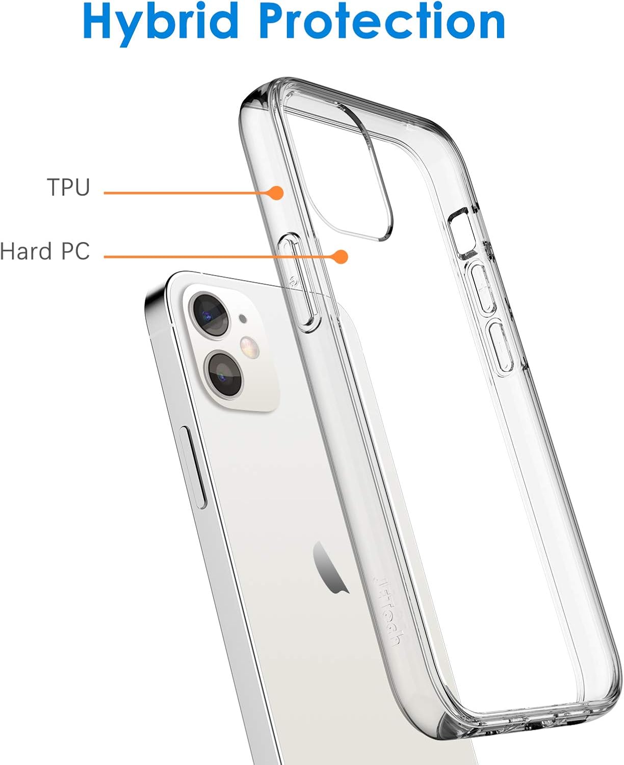 Clear Shockproof case for iphone 12