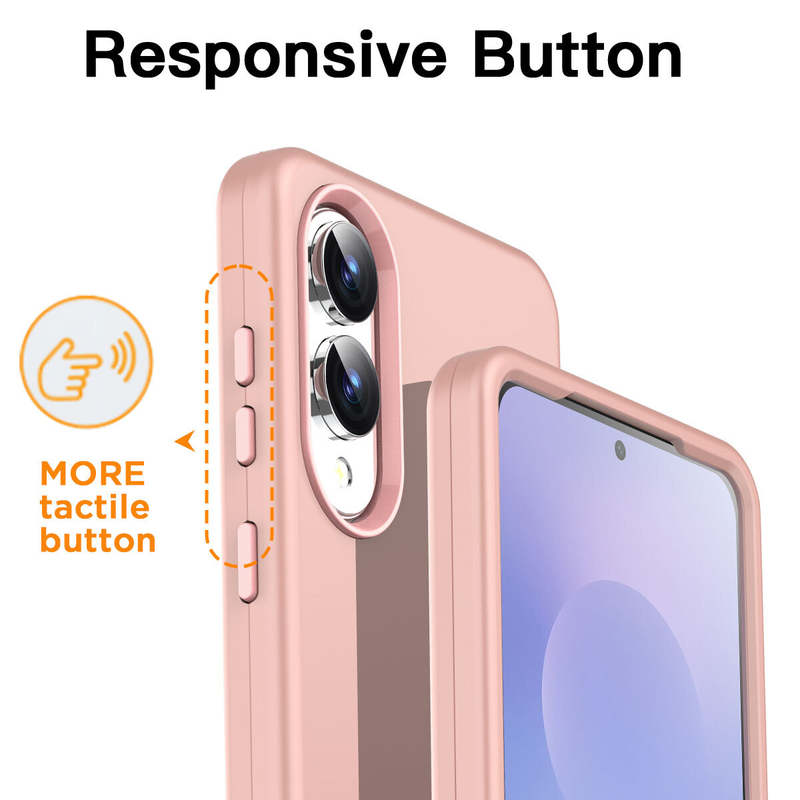 For Samsung Galaxy S25 Edge Shockproof Rose Gold