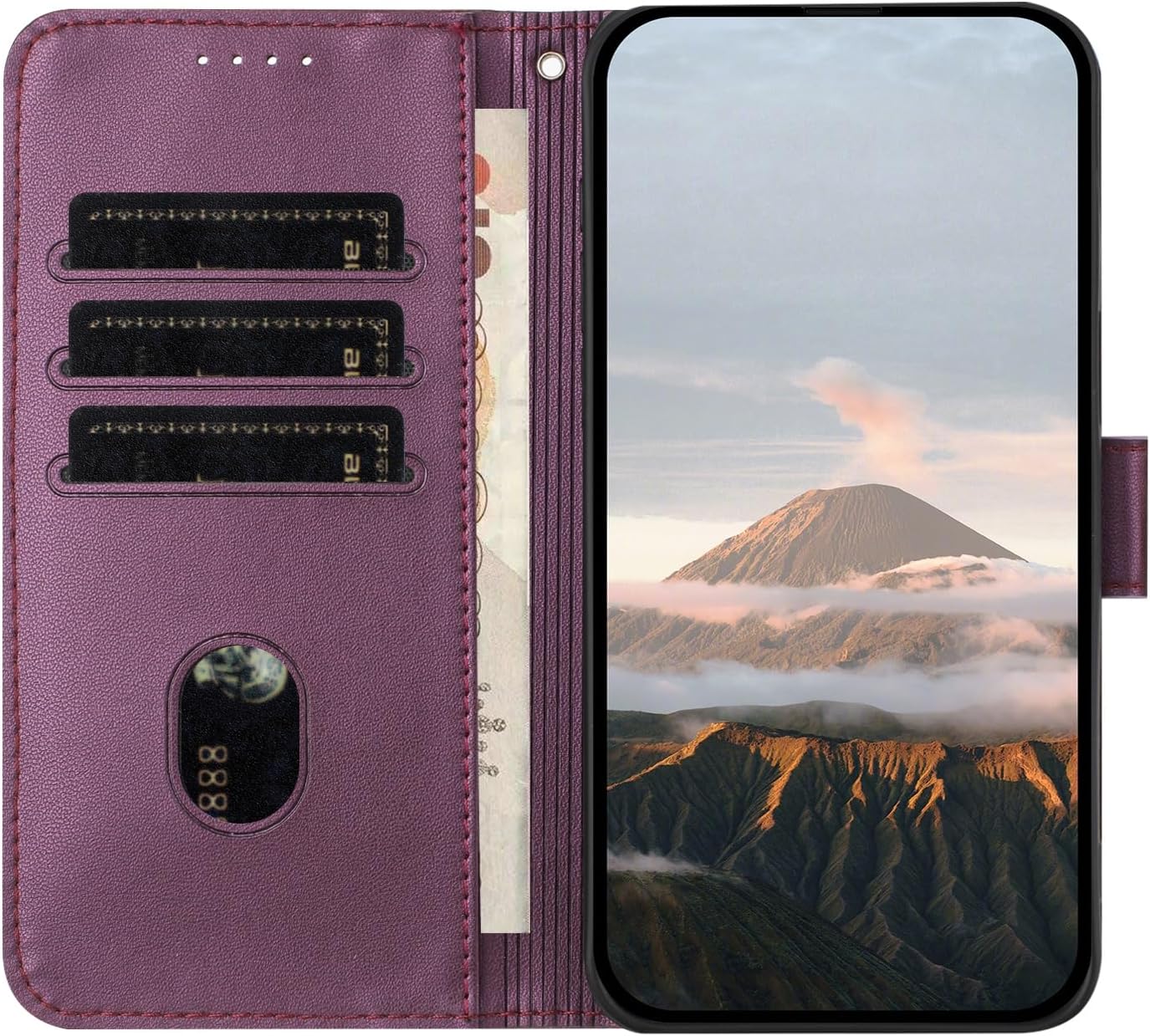 Purple Wallet Case for Samsung Galaxy A16 5G