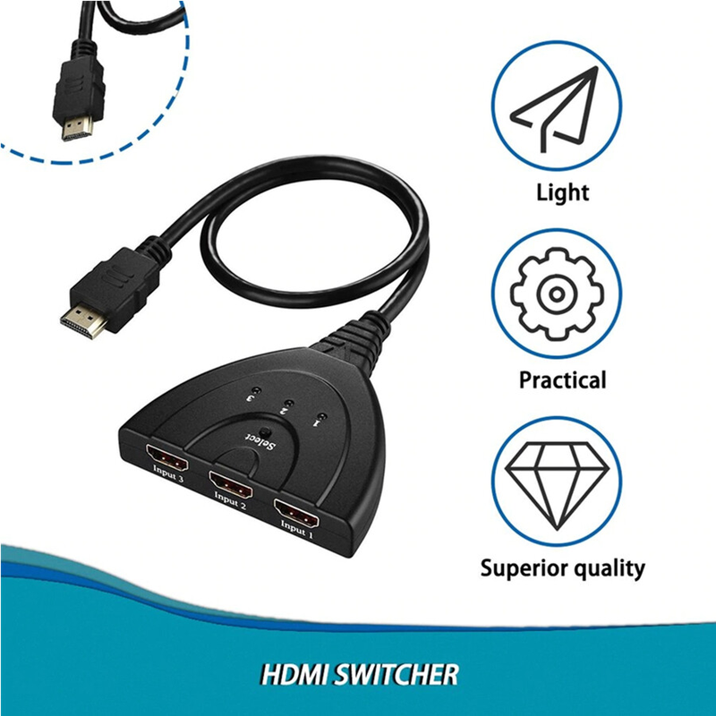 HDMI Splitter with 3 Ports