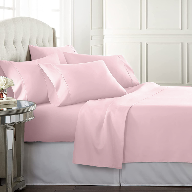 Sheet Set Bed Flat Fitted Single/Double/Queen/King