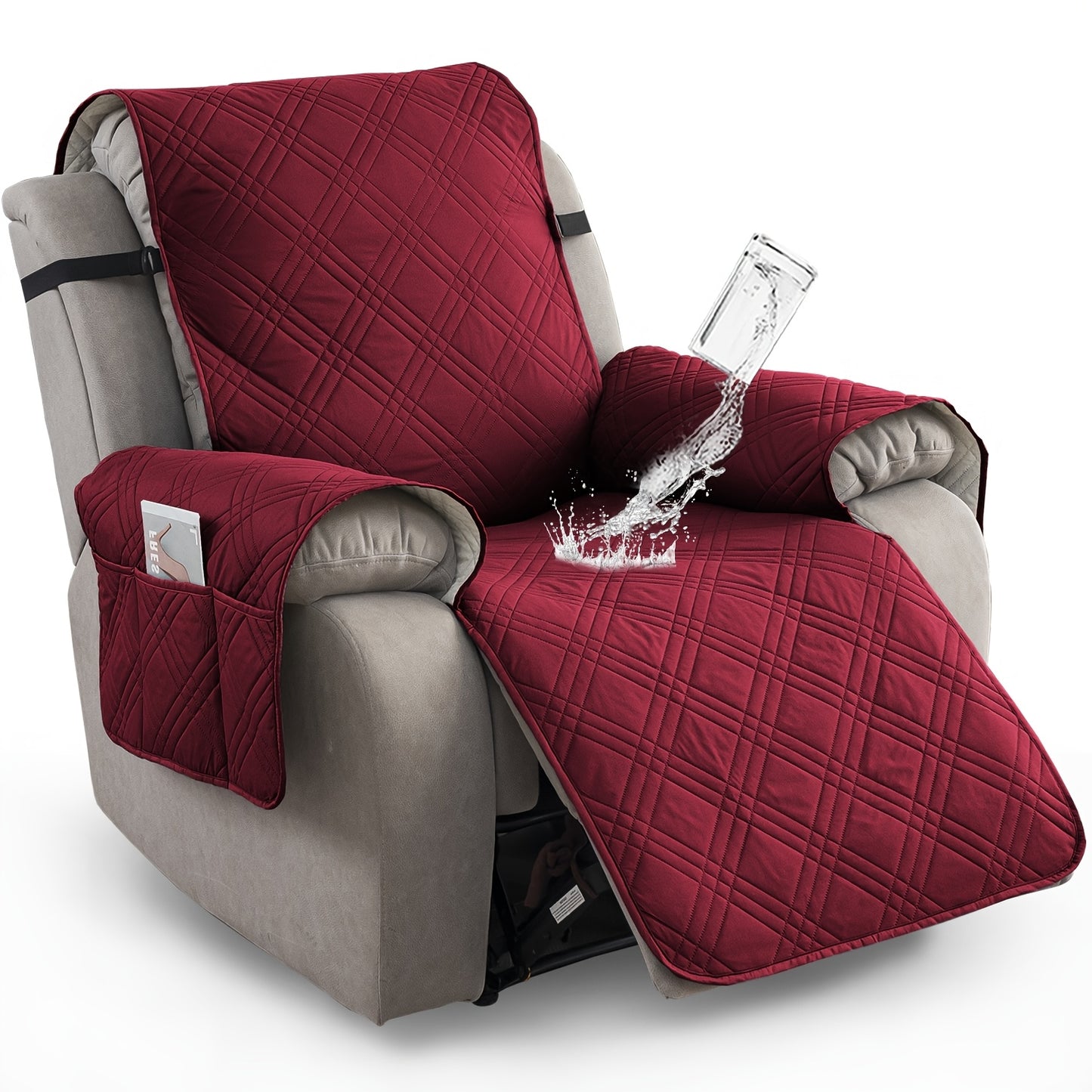 1pc Recliner Chair Cover Pad for 1 Seater Sofa Slipcover