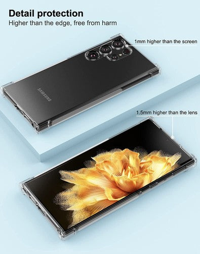 For Samsung Galaxy S25 Ultra Edge S24 S23 S21 Flexible Clear Shockproof TPU case