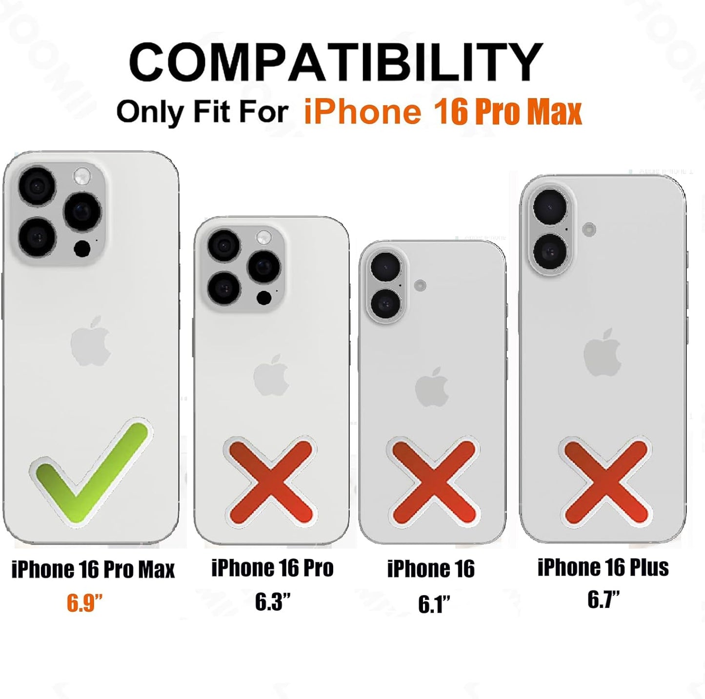 For iPhone 16 Pro Max Case Clear Reinforced Corners Slim Fit Soft Flexible TPU Bumper Phone Case
