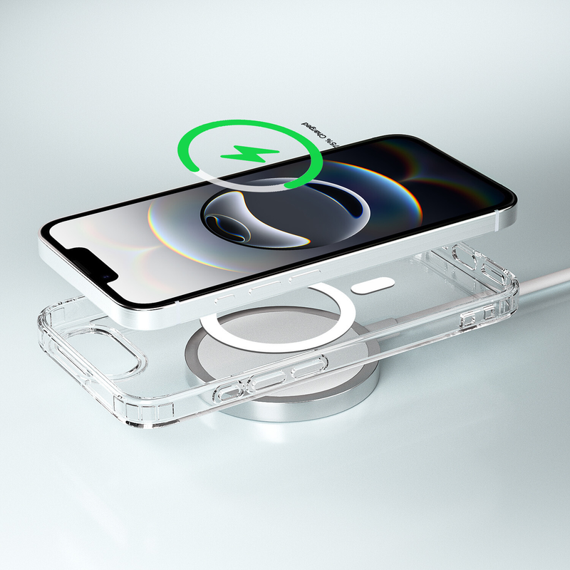 For iPhone 16e MagSafe Case Clear Shockproof Protective Cover