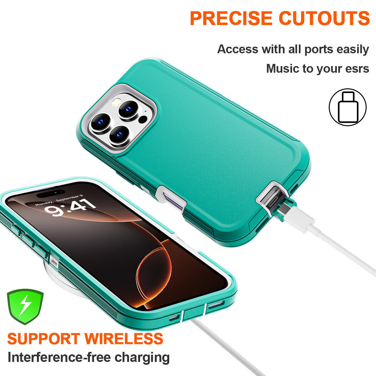 For Iphone 16 14 13 12 11 15 Pro Max 16E Case Rugged Shockproof Heavy Duty Cover