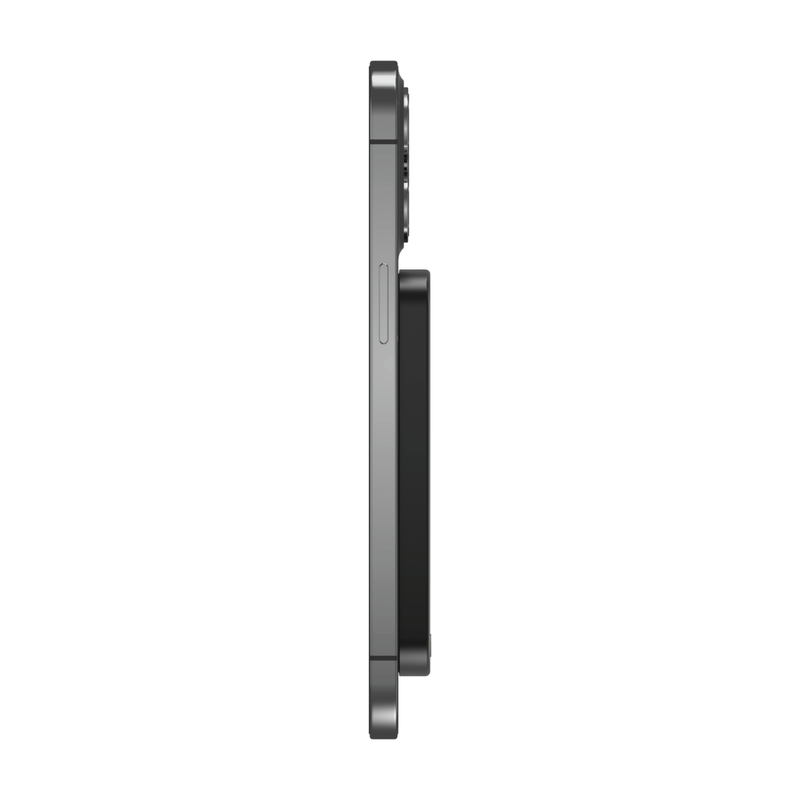 Ultra Slim Universal 5000mAh Magnetic Portable Metal Power Bank-Black Colour