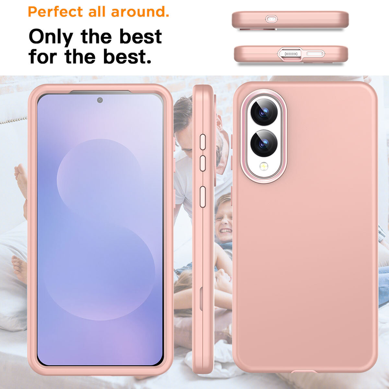 For Samsung Galaxy S25 Edge Shockproof Rose Gold