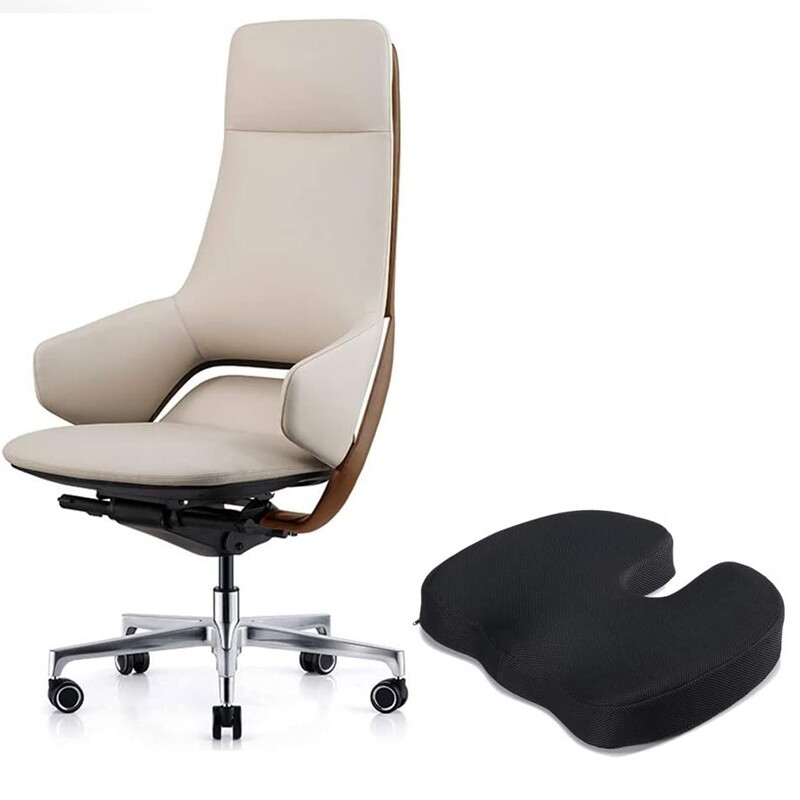 Seat Cushion Memory Foam Pad For Chair-Black Colour