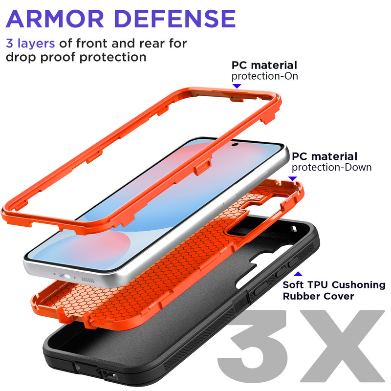 For Samsung Galaxy S24 FE Heavy Duty Builder Case