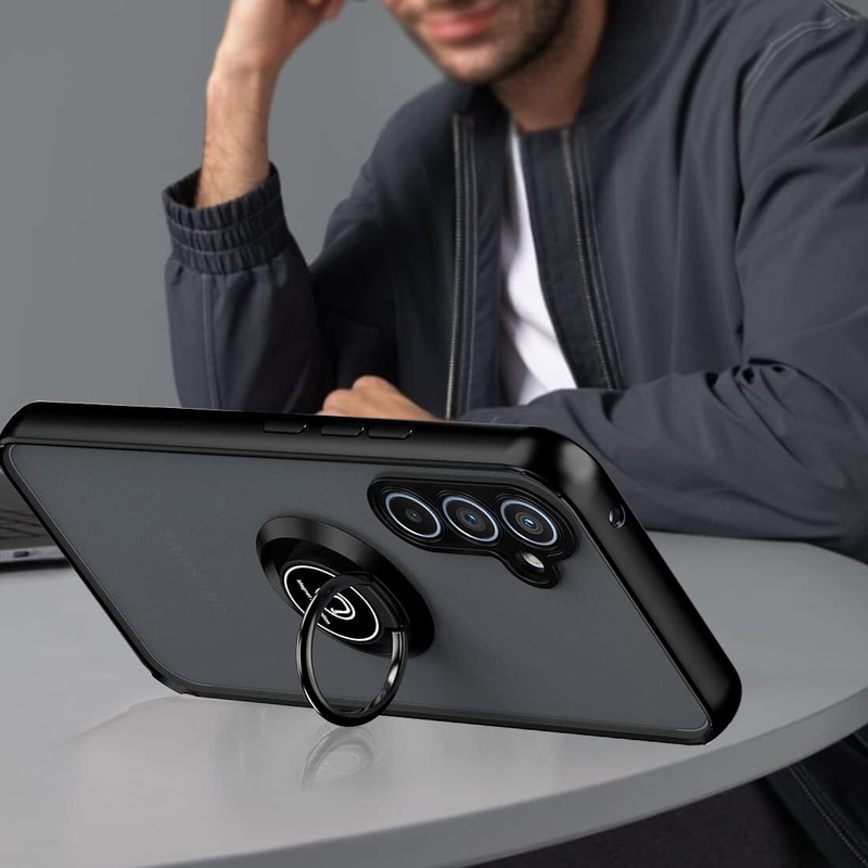 For Samsung A15 Case with Car Mount Magnetic Ring Shockproof Cove
