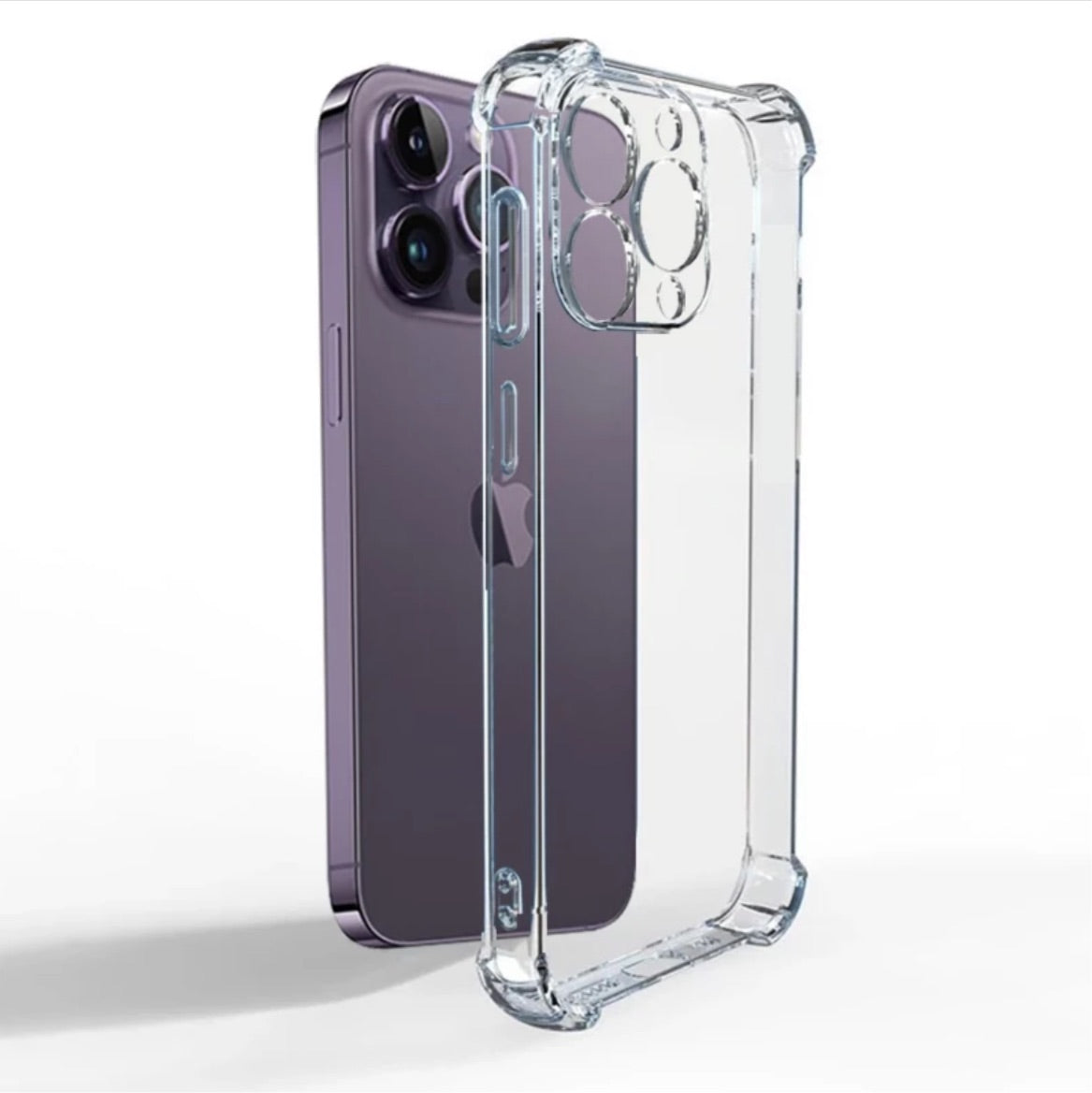 For iPhone 16 Pro Max transparent silicone case