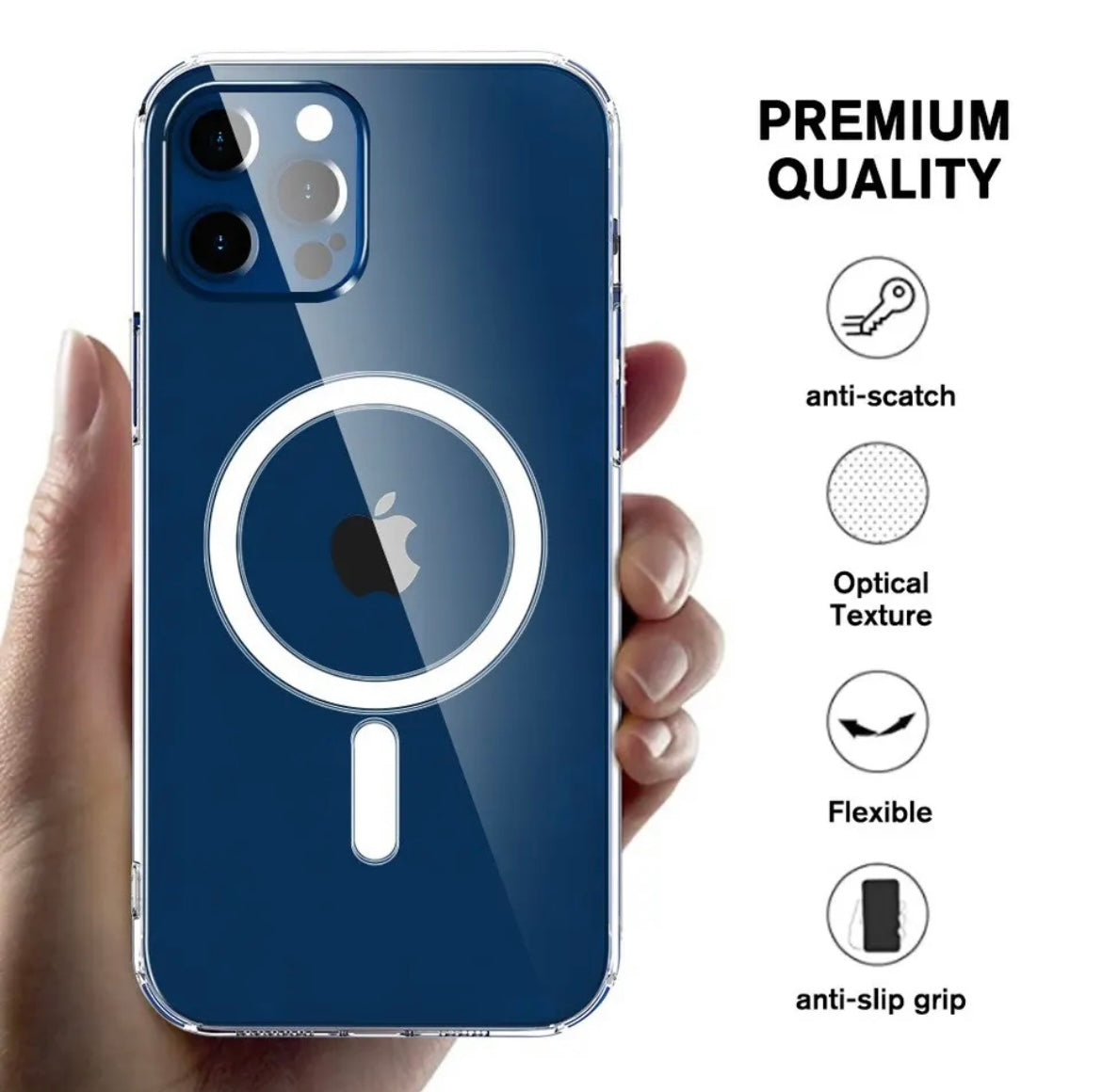 For iPhone 15 Pro Max Magsafe compatible Clear Case
