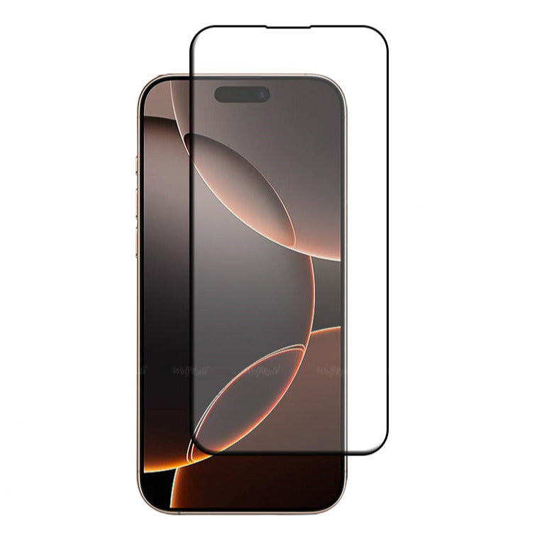2X for iPhone 16 Pro Max Tough Full Cover Tempered glass screen protector