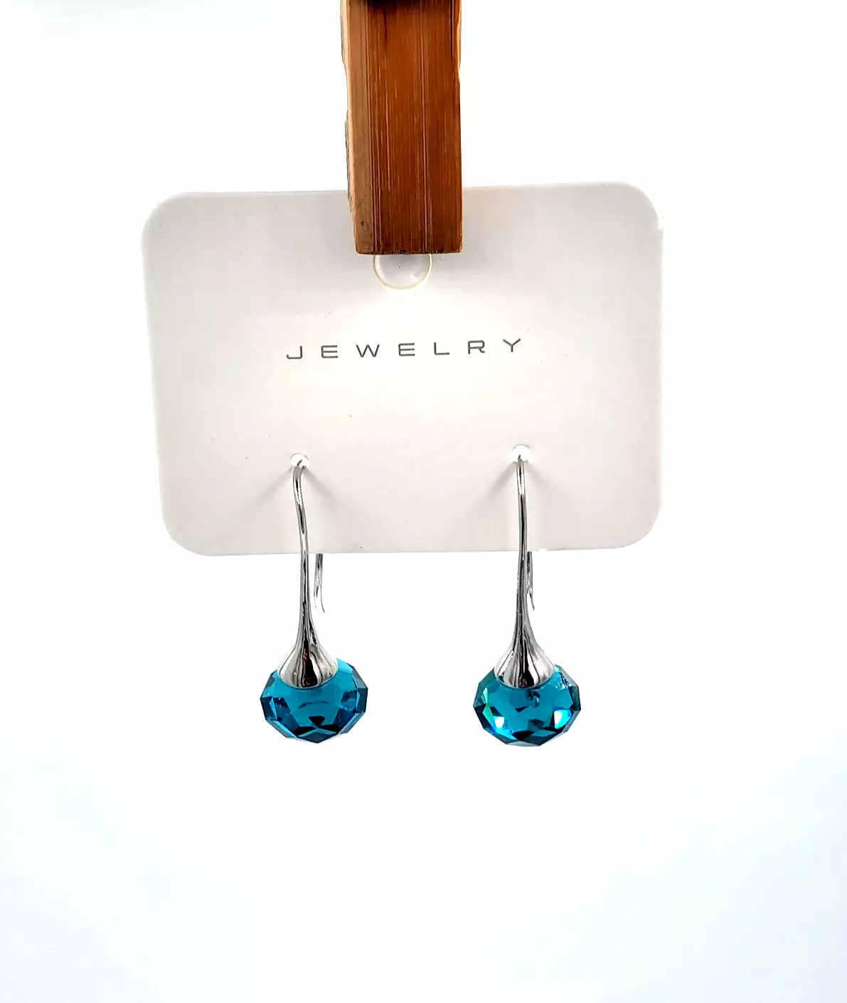 Drop Earrings-Blue