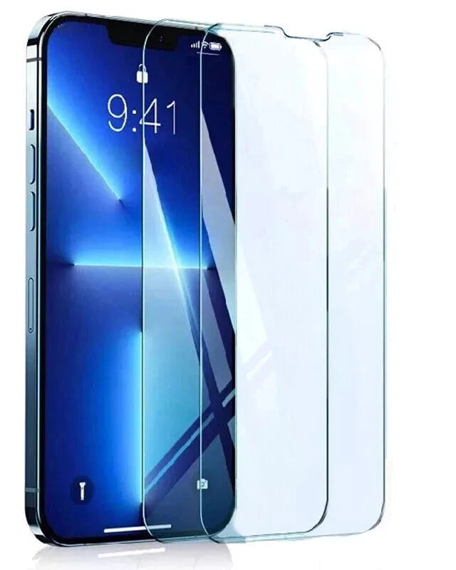 2 PCS for iphone 14 Plus Tough Tempered Glass Screen Protector