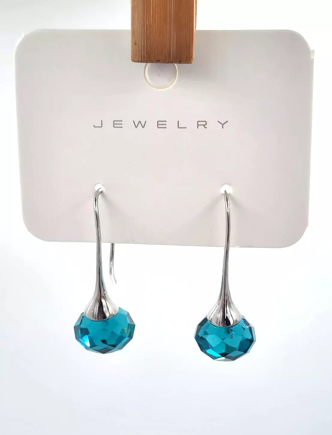 Drop Earrings-Blue