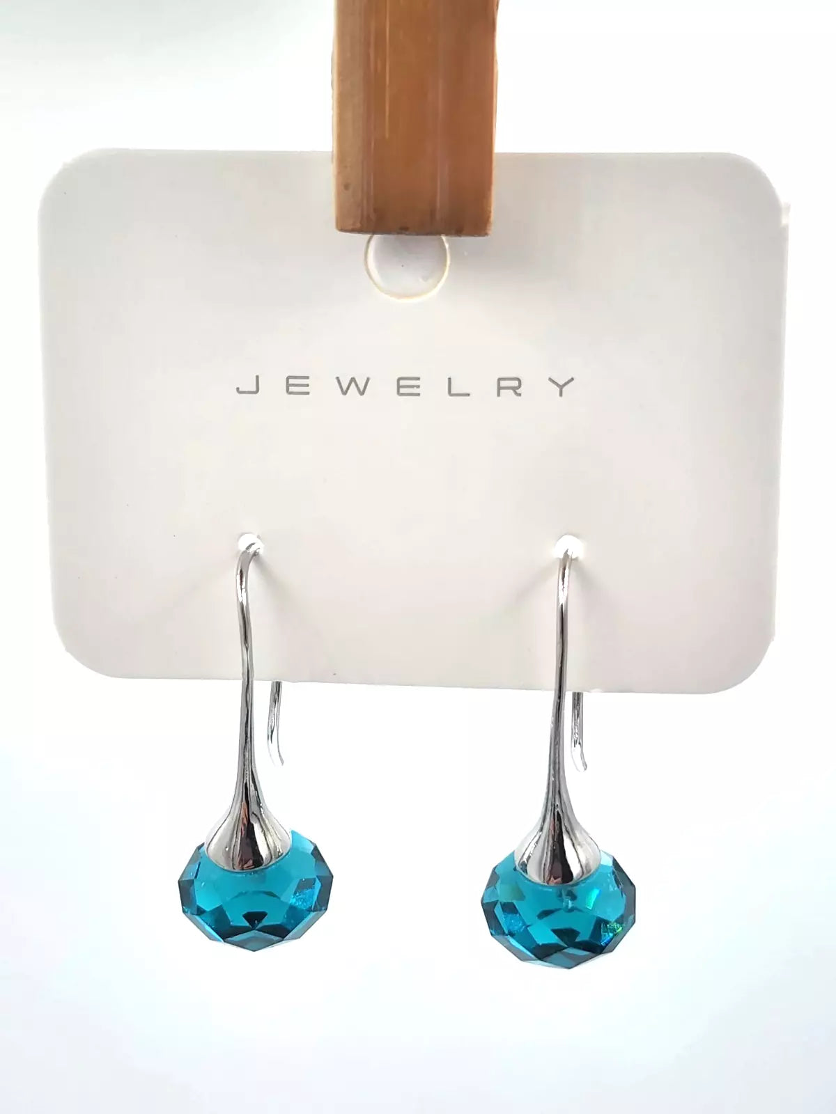 Drop Earrings-Blue