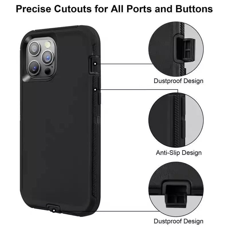 For iPhone 14 Pro Shockproof heavy duty case Cover
