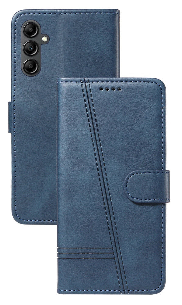 For Samsung Galaxy A05s Wallet Case with Card holder Blue Colour Flip Cover
