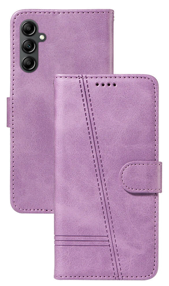 For Samsung Galaxy A35 5G Wallet Case with Card holder Purple Colour Flip Cover