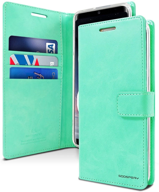 For Samsung Galaxy S22 Plus Wallet Case with Card holder Mint  Flip Cover