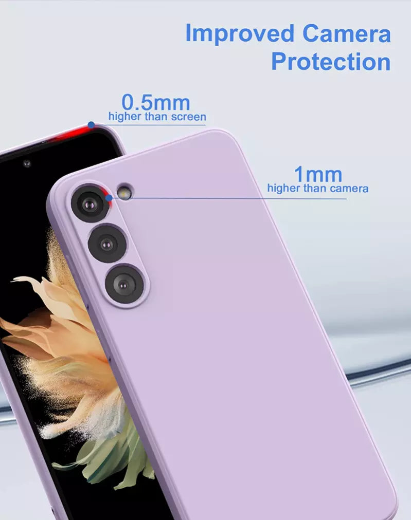 For Samsung Galaxy S21 Plus 5G Light Purple Silicone Gel case