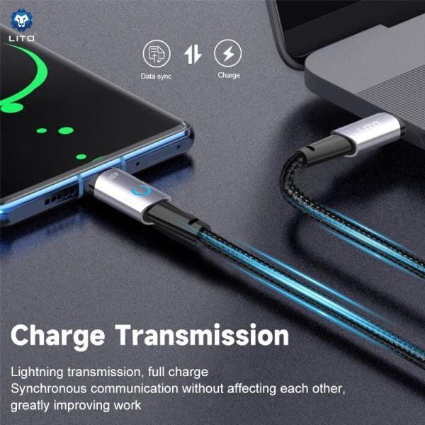 2 packs x Durable USB-C to Lightning Cable Fast Charging Cable-1.2m