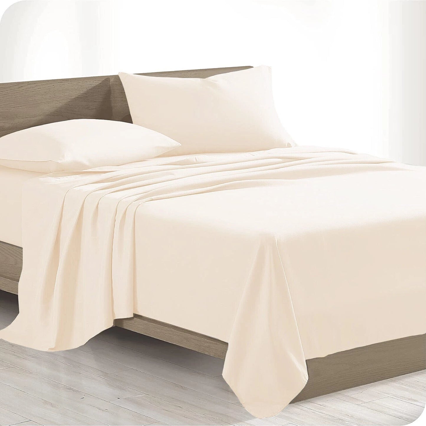 Soft Bed Sheet Set | Queen King Single Double - Flat Sheet, Fitted Sheet, Pillowcase