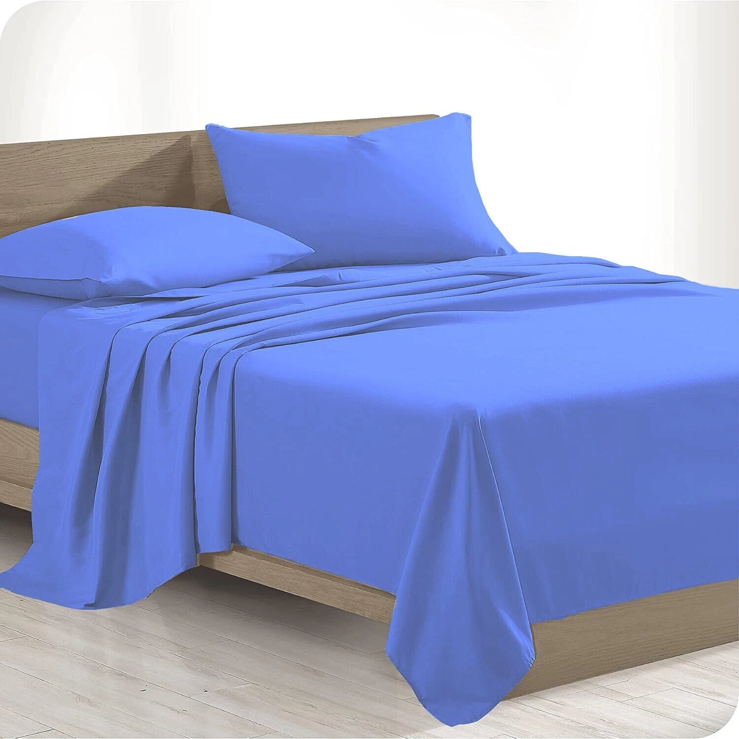 Soft Bed Sheet Set | Queen King Single Double - Flat Sheet, Fitted Sheet, Pillowcase