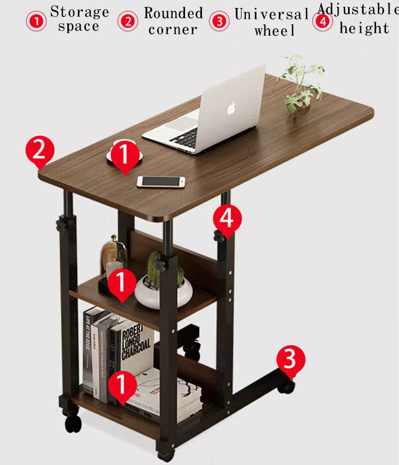 Adjustable Overbed Bedside Table