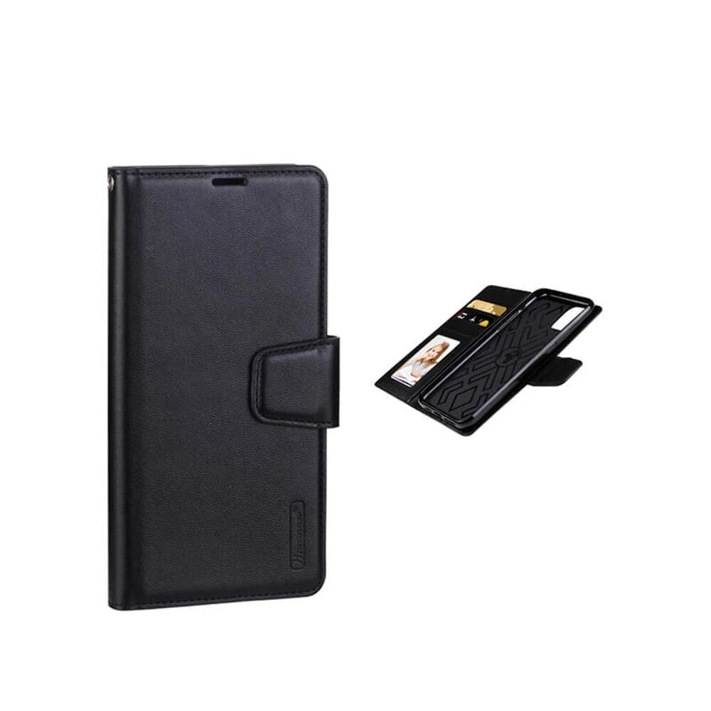 For OPPO Reno A74 Wallet Case Black Colour Flip Cover