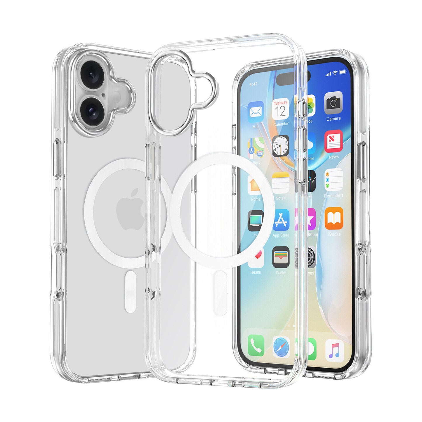 For iPhone 16 Plus Magsafe compatible Clear Case