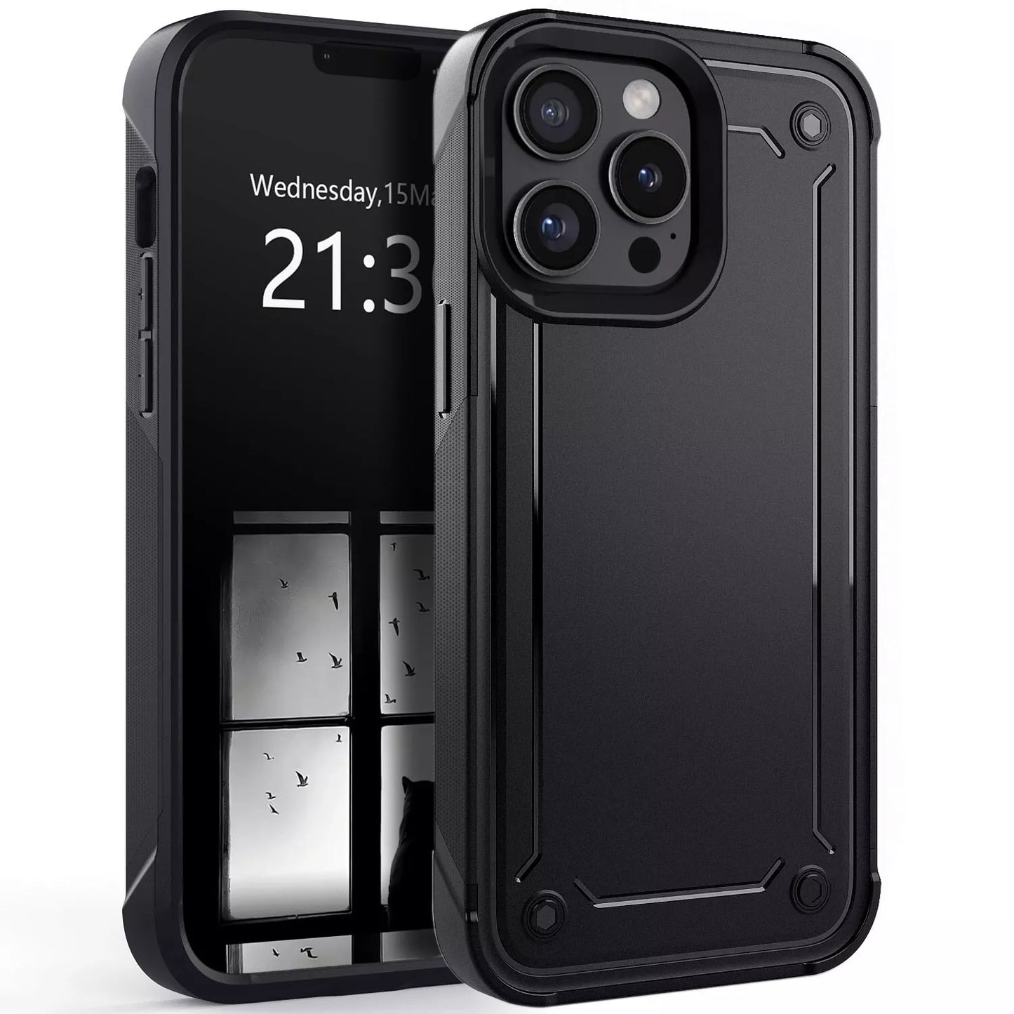 For iPhone 13 Pro Max Shockproof Case Rugged Cover
