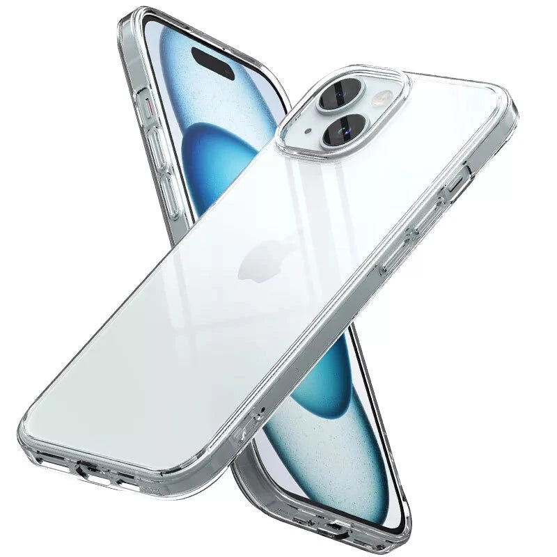 For iPhone 15 Plus Transparent Ultra-Slim Case