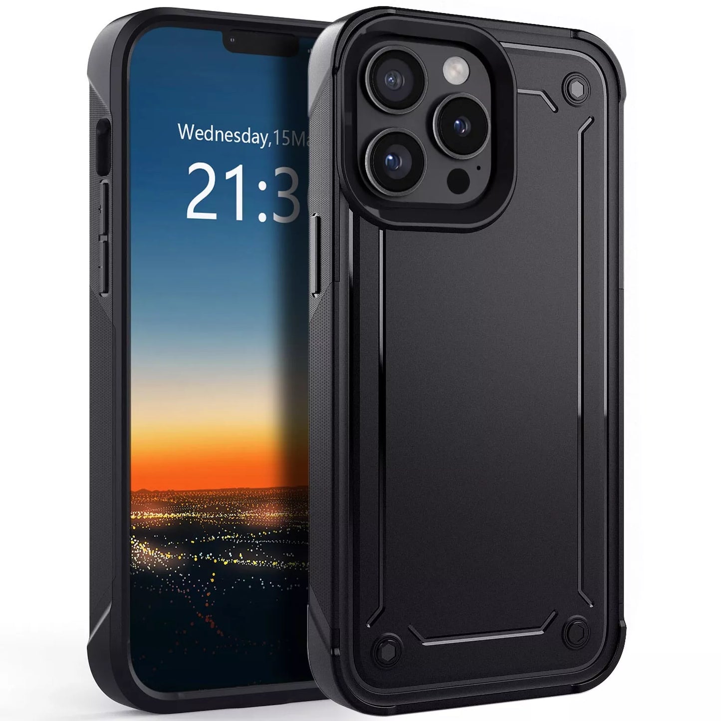 For iPhone 13 Pro Max Shockproof Case Rugged Cover