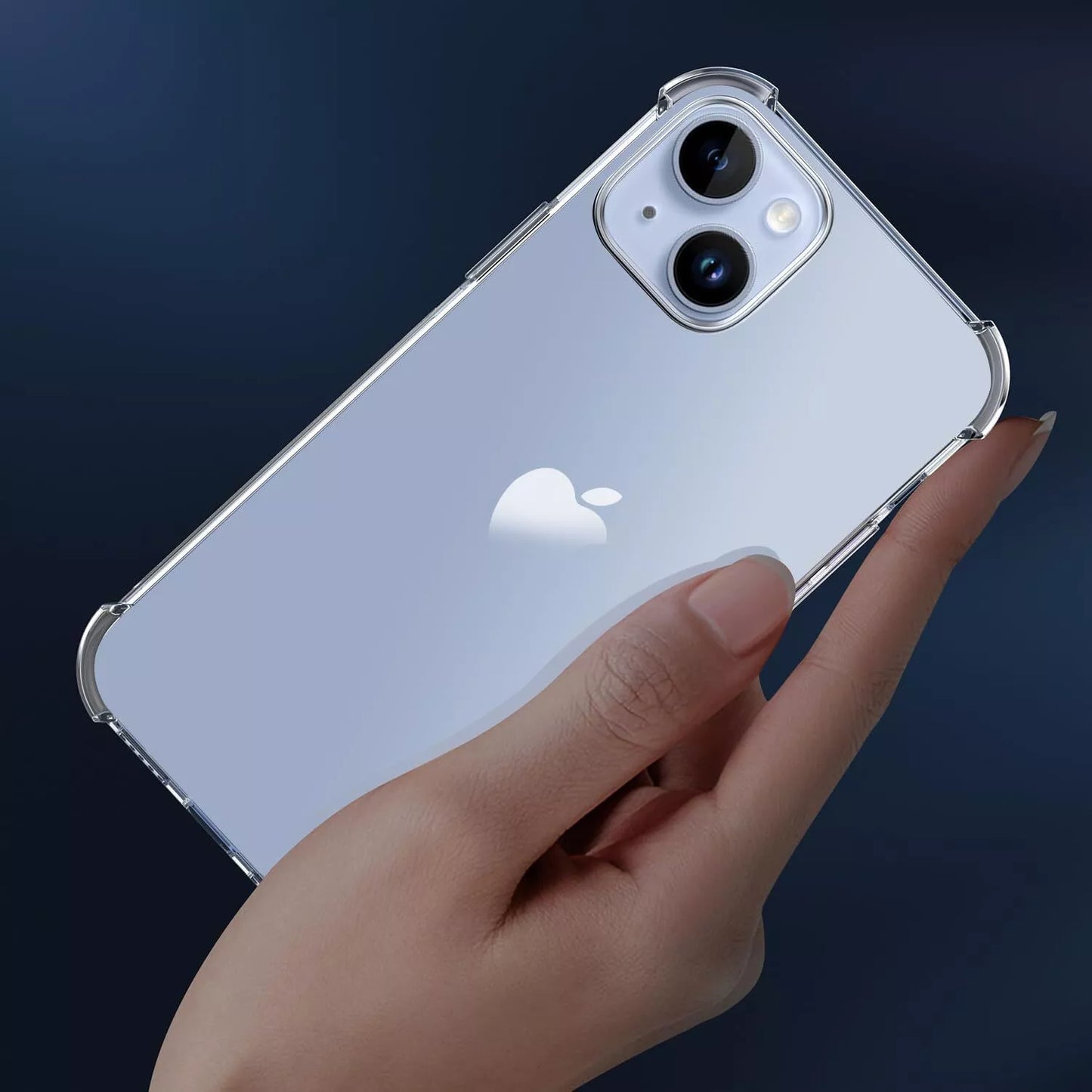 For iPhone 14 Clear Shockproof Bumper Hard Case
