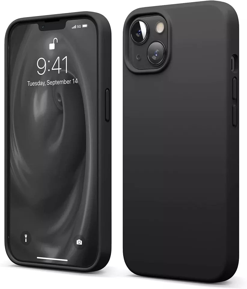 For iPhone 15 Plus shockproof case slim black cover + 2 x Screen Protectors