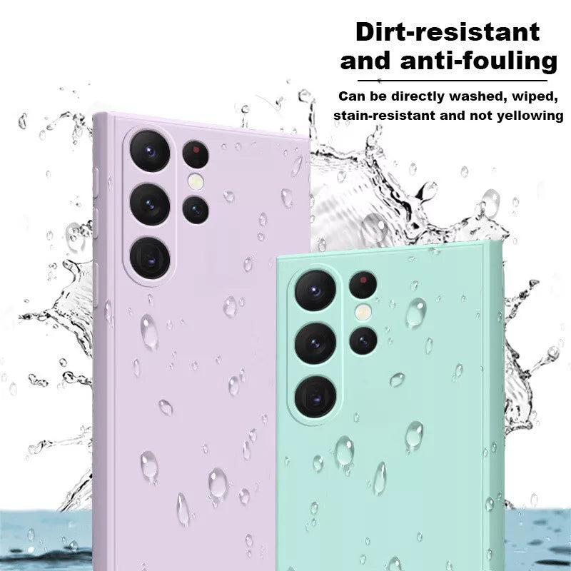 For Samsung Galaxy S22 Ultra Light Purple Silicone Gel case