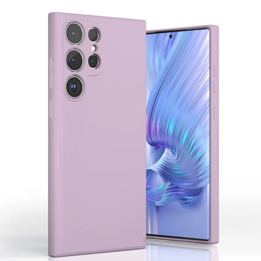 For Samsung Galaxy S24 Ultra Light Purple Silicone Gel case