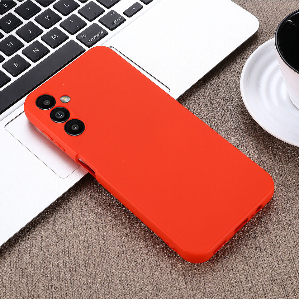 For Samsung Galaxy A06 Red Silicone Gel case