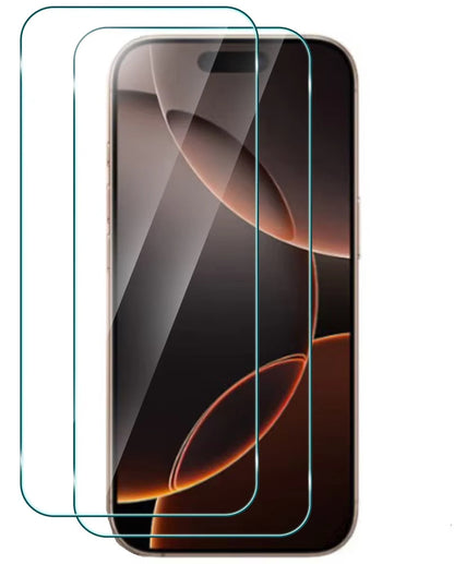 2 PCS Tough Tempered Glass Screen Protector for iphone 16 pro