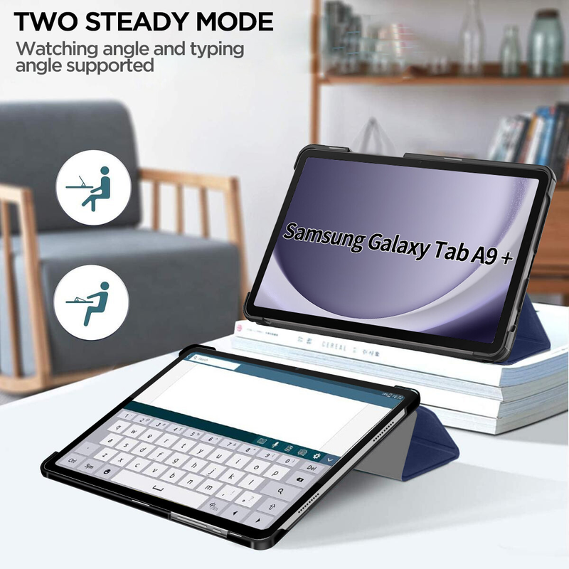 For Samsung Galaxy Tab A9/A9 Plus Tablet Case Folio Smart Cover