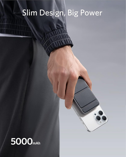 5000mAh Portable Power Bank Magsafe Charger Phone Holder For iPhone